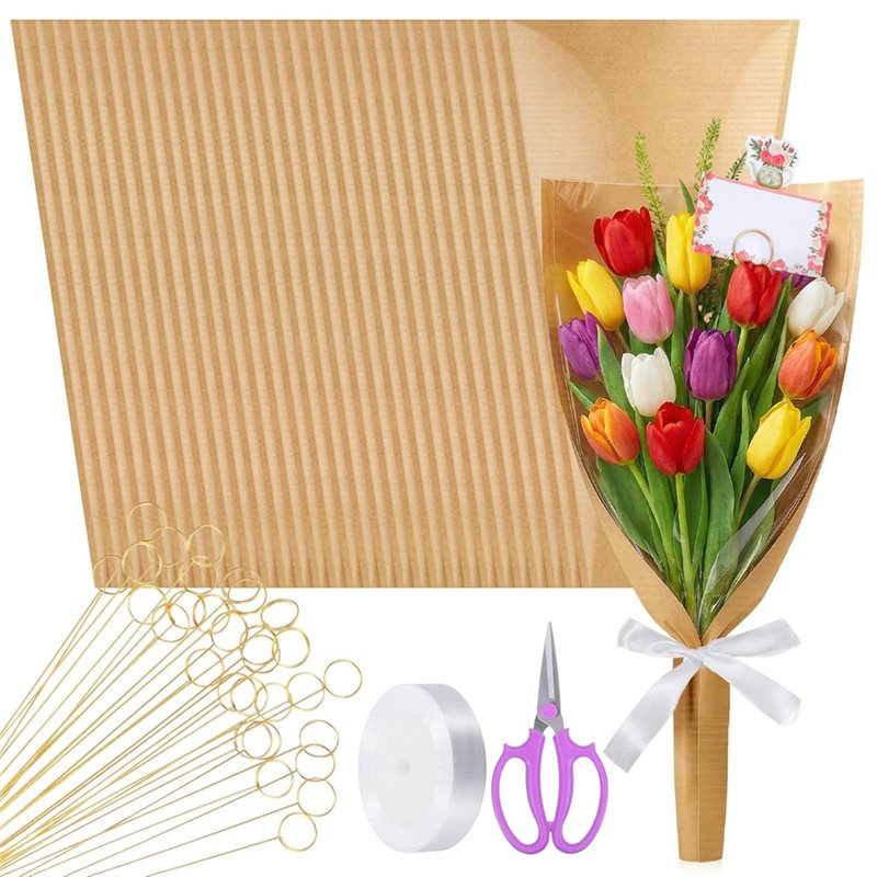 【フィッティング】花屋用包装用品 - 花袋100枚、フラワー - Florist Supply Ribbon のレビューと価格