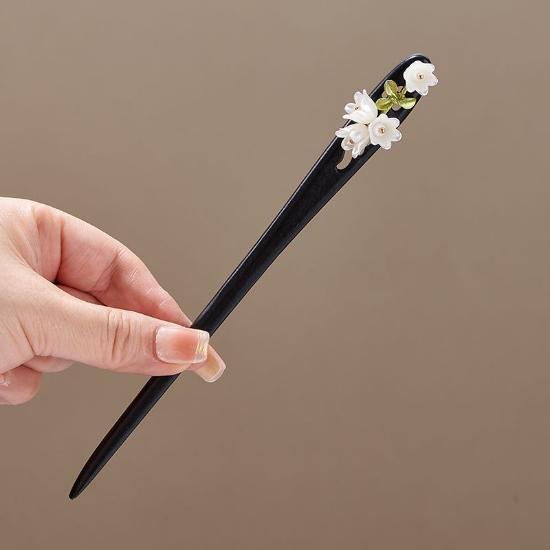 スズランの花の葉模造パールロングフリンジアクリルヘアスティッ - Supply Florist のレビューと価格