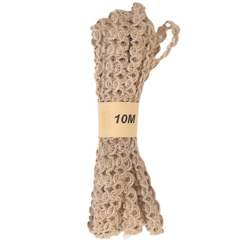 10 メートルレースリネンリボン DIY ブーケ花屋ギフトボ - Florist Supply Ribbon のレビューと価格